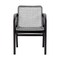 Armen Living Brighton Outdoor Patio Dining Chair in Dark Eucalyptus Wood and Gray Rope 840254332379 - alternate 7